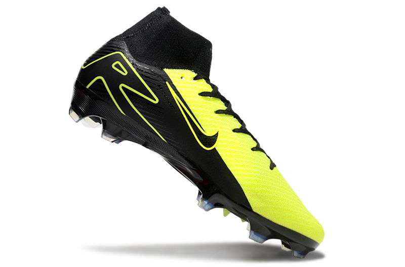 CHUTEIRA NIKE AIR ZOOM MERCURIAL SUPERFLY 10 ELITE CAMPO - PRETA E AMARELO FLUORESCENTE