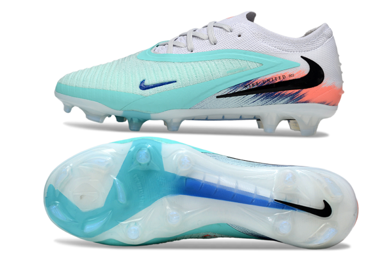 CHUTEIRA NIKE PHANTOM 6 ELITE CAMPO - AZUL E BRANCA