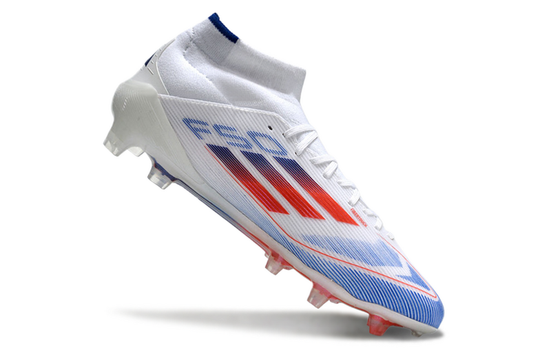 ADIDAS F50.1 MID ELITE CAMPO "ADVANCEMENT" - BRANCA E AZUL