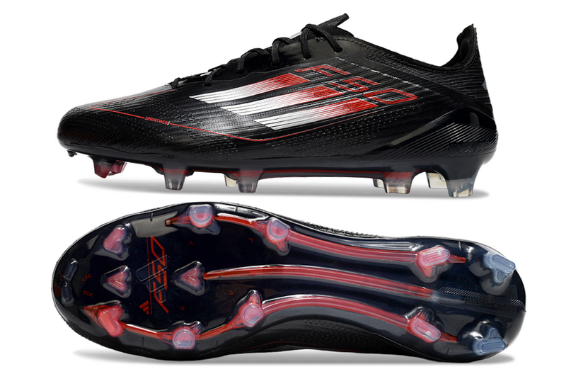 CHUTEIRA ADIDAS F50 ELITE CAMPO - PRETA E VERMELHA