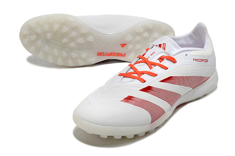 CHUTEIRA ADIDAS PREDATOR 24 ELITE SOCIETY "ARNOLD" - BRANCA E VERMELHA