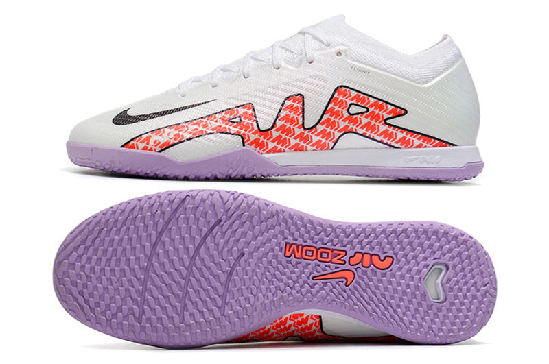 CHUTEIRA NIKE AIR ZOOM MERCURIAL VAPOR 15 ELITE FUTSAL "DISRUPTION" - BRANCA E ROXA
