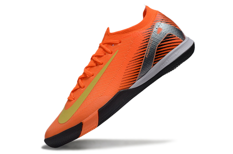 CHUTEIRA NIKE AIR ZOOM MERCURIAL VAPOR 16 ELITE FUTSAL - LARANJA E PRETA