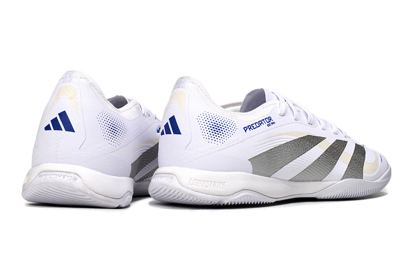 CHUTEIRA ADIDAS PREDATOR 25 ELITE FUTSAL "POLAR VICTORY" - BRANCA E AZUL