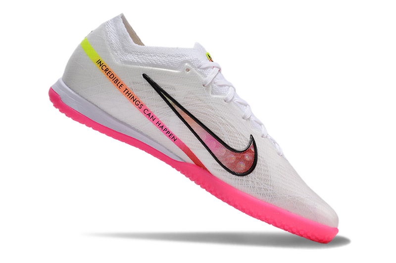 CHUTEIRA NIKE AIR ZOOM MERCURIAL VAPOR 15 ELITE FUTSAL "RASHFORD" - BRANCA E ROSA