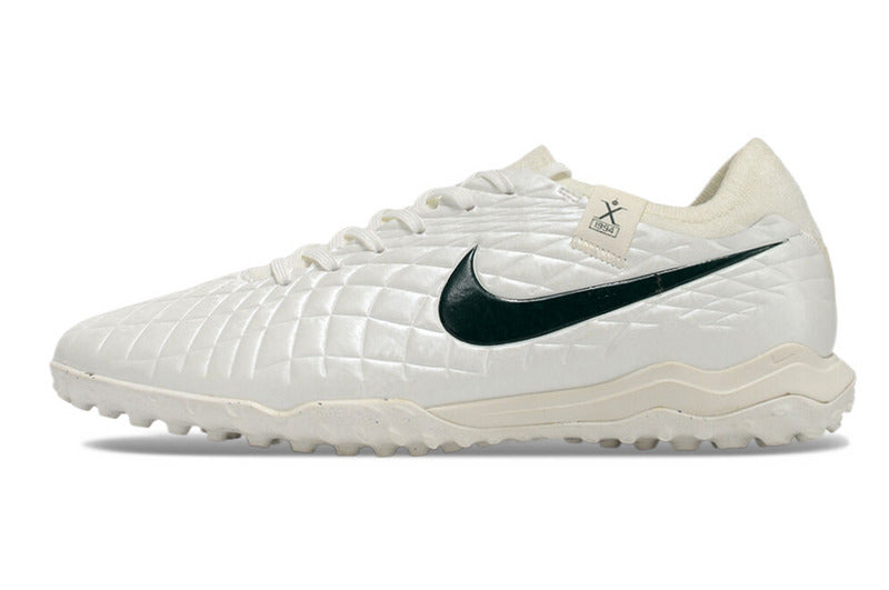 CHUTEIRA NIKE TIEMPO LEGEND 10 SOCIETY "PEARL" - BRANCA E VERDE