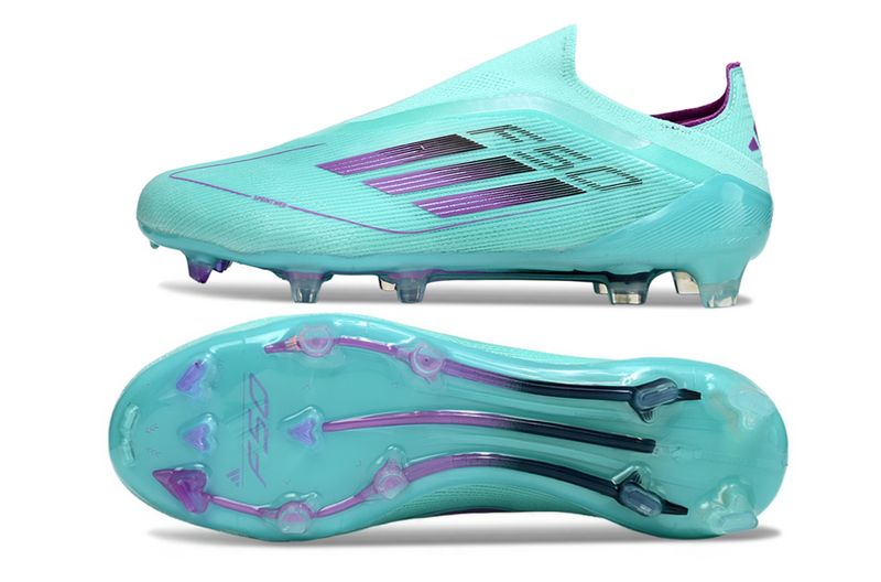 ADIDAS F50 LACELESS ELITE CAMPO - CIANO E ROXA