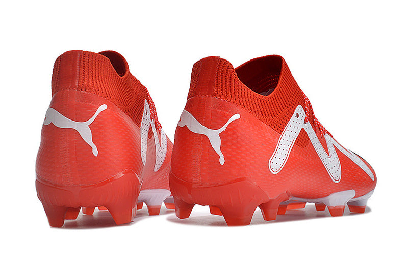 CHUTEIRA PUMA FUTURE ULTIMATE CAMPO - VERMELHA E BRANCA