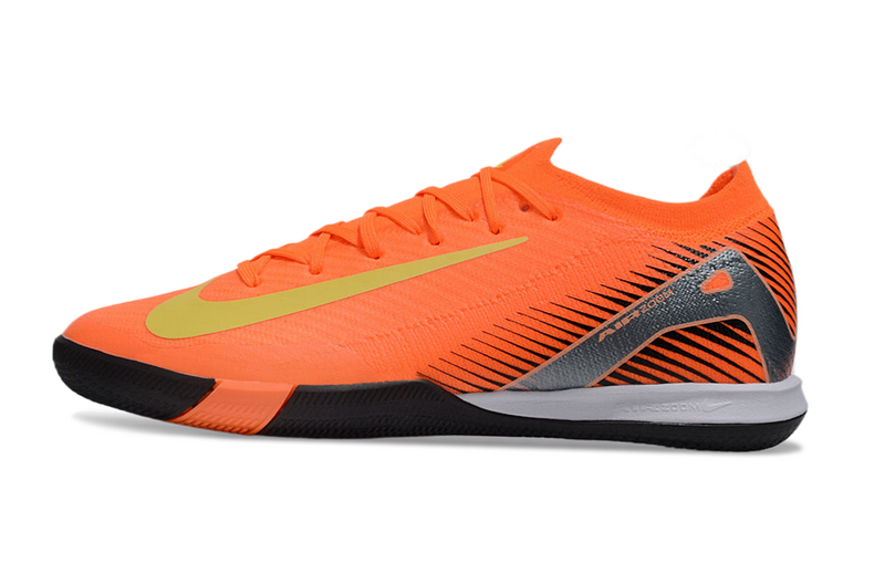 CHUTEIRA NIKE AIR ZOOM MERCURIAL VAPOR 16 ELITE FUTSAL - LARANJA E PRETA