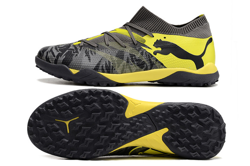 CHUTEIRA PUMA FUTURE 7 ULTIMATE SOCIETY RUSH - PRETA E AMARELA