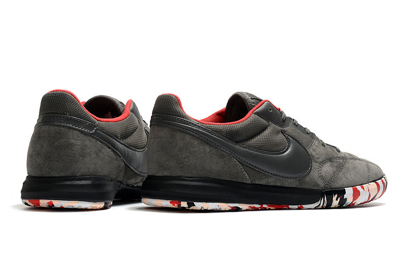 CHUTEIRA NIKE PREMIER II SALA FUTSAL - CINZA E VERMELHA