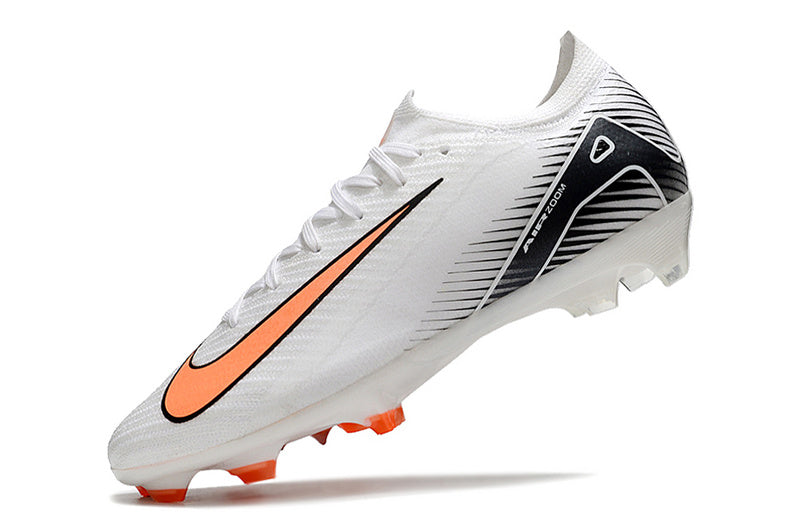 CHUTEIRA NIKE AIR ZOOM MERCURIAL VAPOR 16 ELITE CAMPO - BRANCA E LARANJA