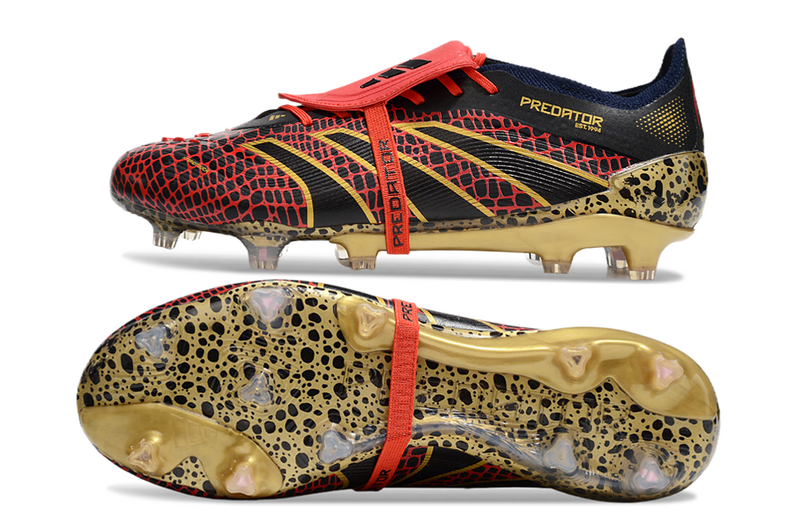 ADIDAS PREDATOR 24 FT ELITE CAMPO "GENERATION PRED 2.0" - PRETA E DOURADA