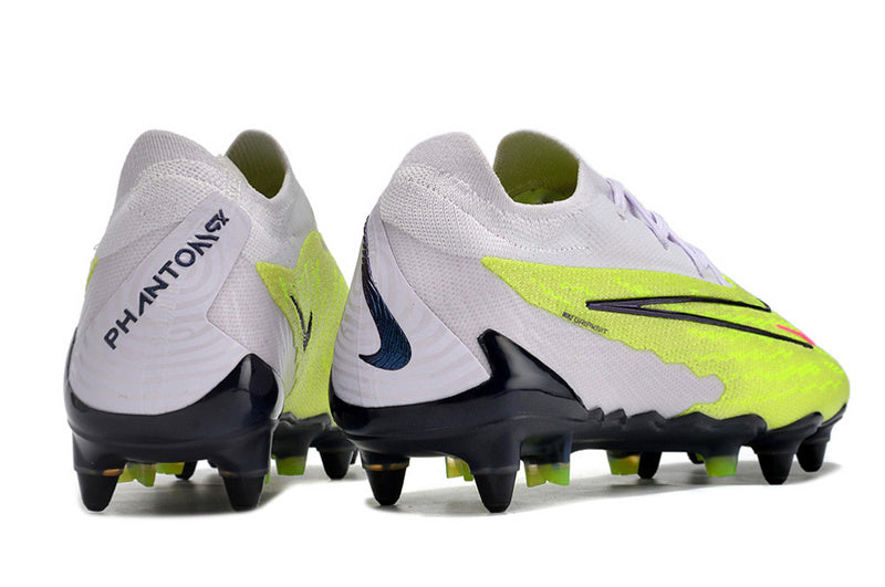 CHUTEIRA NIKE GX ELITE TRAVA MISTA FIXA - BRANCA E AMARELA