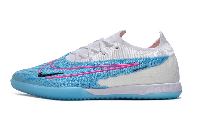 CHUTEIRA NIKE PHANTOM GX ELITE FUTSAL "BLAST" - AZUL E BRANCA