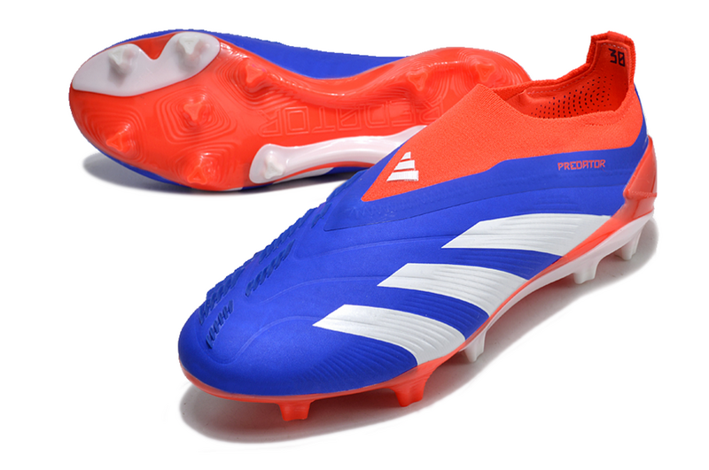 ADIDAS PREDATOR 24 LACELESS ELITE CAMPO "ADVANCEMENT" - AZUL E VERMELHA