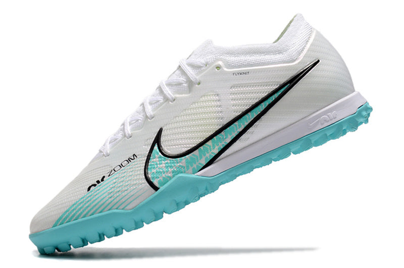 CHUTEIRA NIKE MERCURIAL AIR ZOOM VAPOR 15 ELITE SOCIETY - BRANCA E AZUL