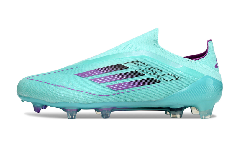 ADIDAS F50 LACELESS ELITE CAMPO - CIANO E ROXA