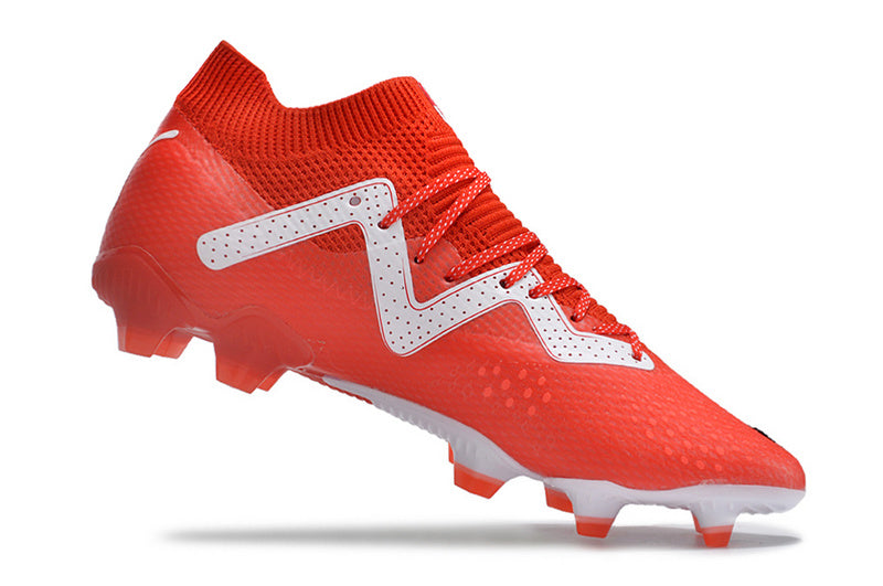 CHUTEIRA PUMA FUTURE ULTIMATE CAMPO - VERMELHA E BRANCA