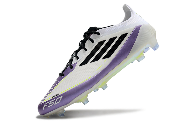 CHUTEIRA ADIDAS F50 ELITE CAMPO - BRANCA E ROXA