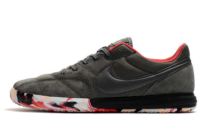 CHUTEIRA NIKE PREMIER II SALA FUTSAL - CINZA E VERMELHA