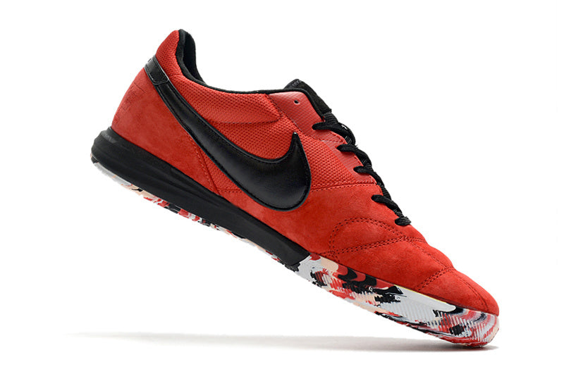 CHUTEIRA NIKE PREMIER II SALA FUTSAL - VERMELHA E PRETA
