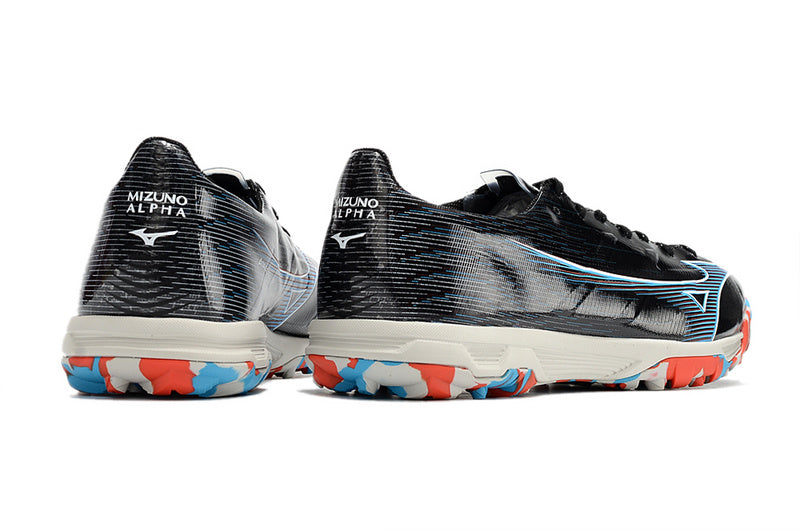 CHUTEIRA MIZUNO ALPHA SOCIETY - PRETA, AZUL E VERMELHA