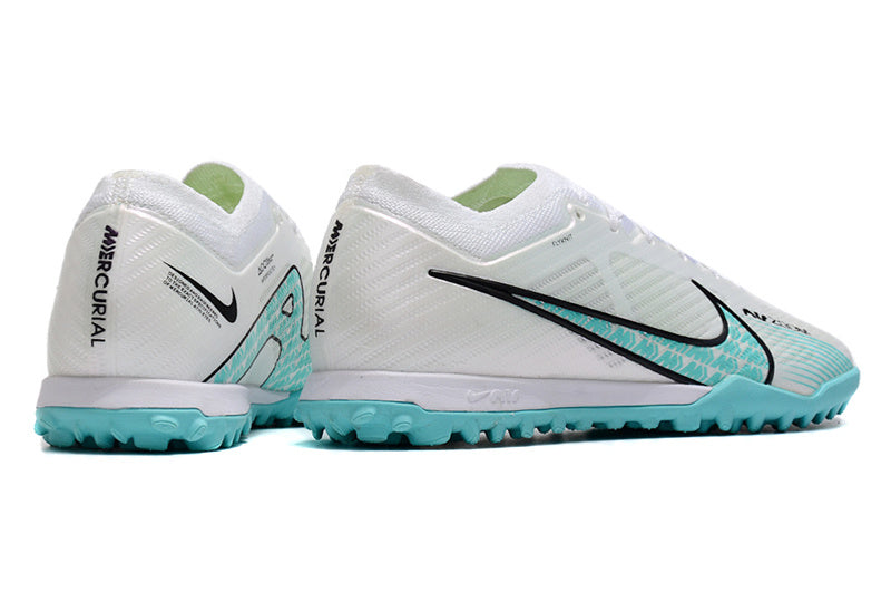 CHUTEIRA NIKE MERCURIAL AIR ZOOM VAPOR 15 ELITE SOCIETY - BRANCA E AZUL