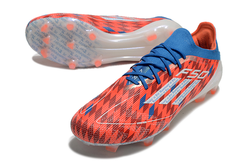 ADIDAS F50.1 ELITE CAMPO - VERMELHA E AZUL