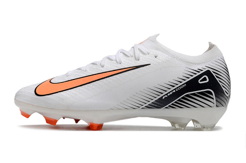 CHUTEIRA NIKE AIR ZOOM MERCURIAL VAPOR 16 ELITE CAMPO - BRANCA E LARANJA