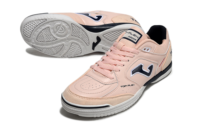 CHUTEIRA JOMA TOP FLEX FUTSAL - BEGE E PRETA