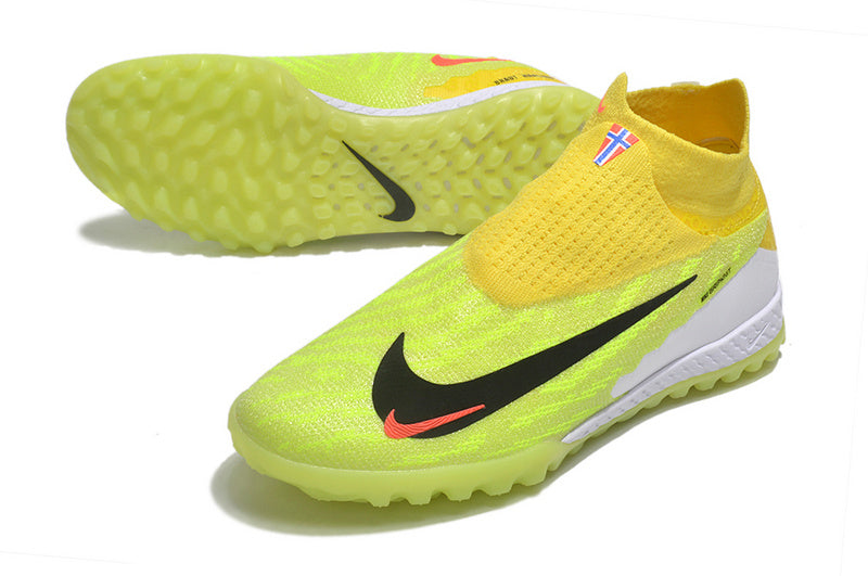 CHUTEIRA NIKE PHANTOM GX DYNAMIC FIT ELITE SOCIETY - AMARELA E VERDE
