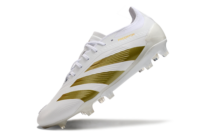 ADIDAS PREDATOR 24 ELITE CAMPO "DAY SPARK" - BRANCA E DOURADA