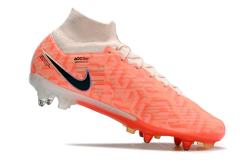 CHUTEIRA NIKE AIR ZOOM MERCURIAL SUPERFLY 9 ELITE TRAVA MISTA FIXA "UNITED" - LARANJA