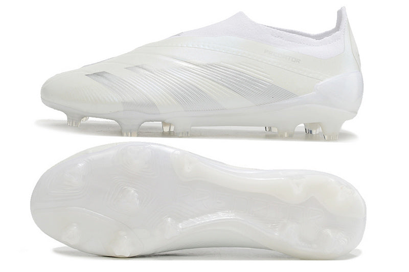 ADIDAS PREDATOR 24 LACELESS ELITE CAMPO "PEARLIZED" - BRANCA