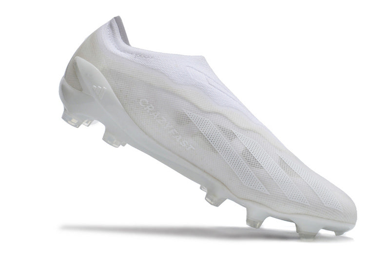 CHUTEIRA ADIDAS X CRAZYFAST+ CAMPO "PEARLIZED" - BRANCA