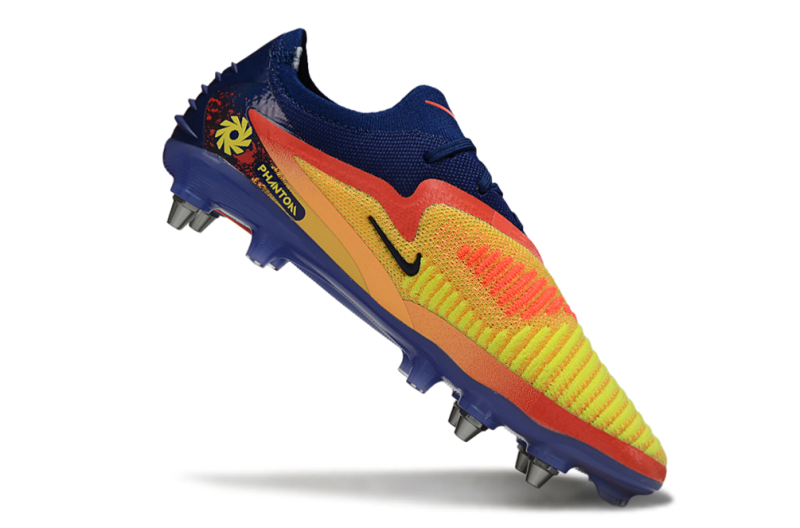 CHUTEIRA NIKE PHANTOM 6 ELITE TRAVA MISTA "HAALAND" - AMARELA E AZUL