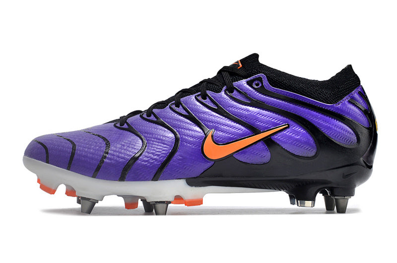 CHUTEIRA NIKE AIR ZOOM MERCURIAL VAPOR 15 ELITE TRAVA MISTA "AIR MAX TN" - ROXA E PRETA