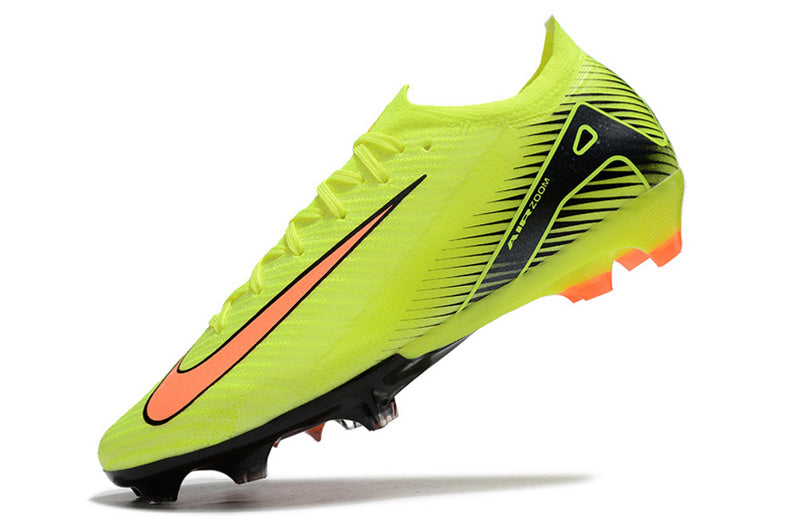 CHUTEIRA NIKE AIR ZOOM MERCURIAL VAPOR 16 ELITE CAMPO - VERDE E LARANJA