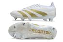 ADIDAS PREDATOR 24 ELITE TRAVA MISTA "DAY SPARK" - BRANCA E DOURADA
