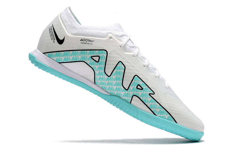 CHUTEIRA NIKE AIR ZOOM MERCURIAL VAPOR 15 ELITE FUTSAL - BRANCA E AZUL