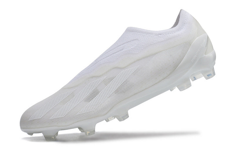 CHUTEIRA ADIDAS X CRAZYFAST+ CAMPO "PEARLIZED" - BRANCA