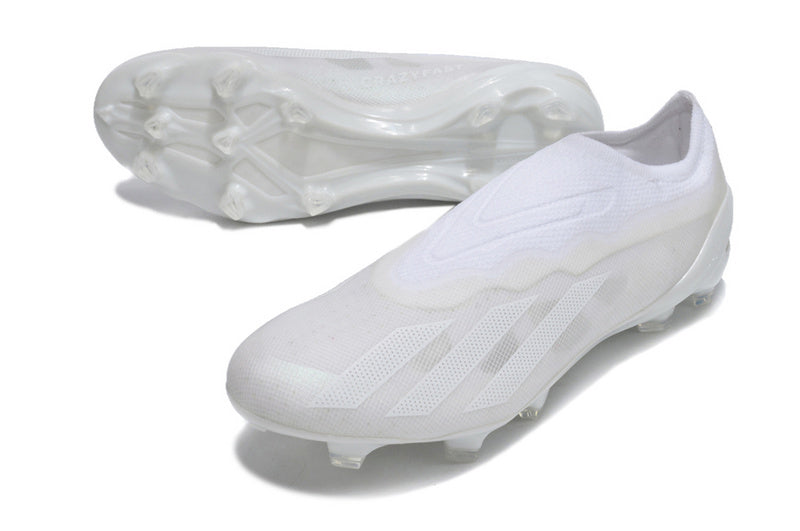 CHUTEIRA ADIDAS X CRAZYFAST+ CAMPO "PEARLIZED" - BRANCA