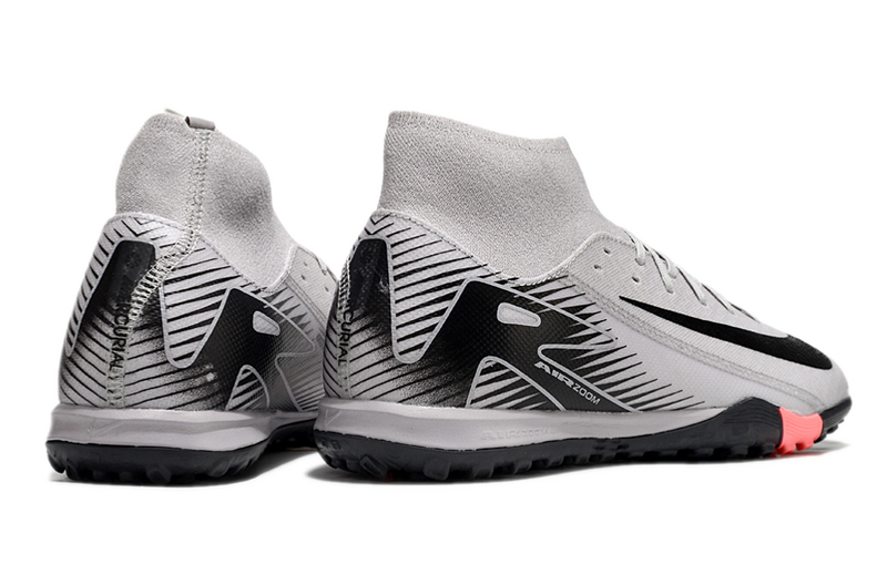 CHUTEIRA NIKE MERCURIAL AIR ZOOM SUPERFLY 10 ELITE SOCIETY - CINZA E PRETA