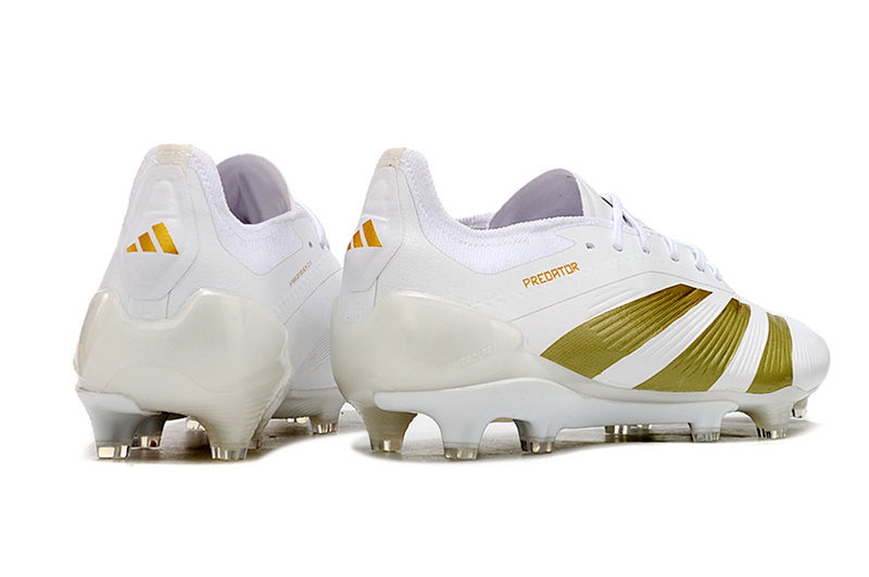 ADIDAS PREDATOR 24 ELITE CAMPO "DAY SPARK" - BRANCA E DOURADA