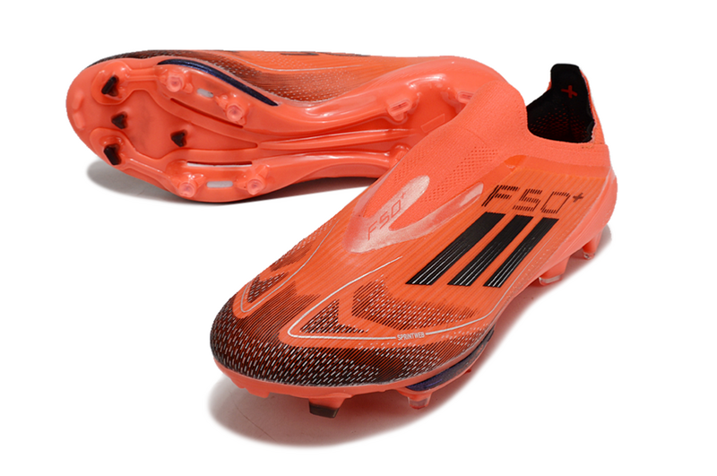 CHUTEIRA ADIDAS F50 LACELESS LIGHTSTRIKE PRO ELITE CAMPO "VIVID HORIZON" – VERMELHA