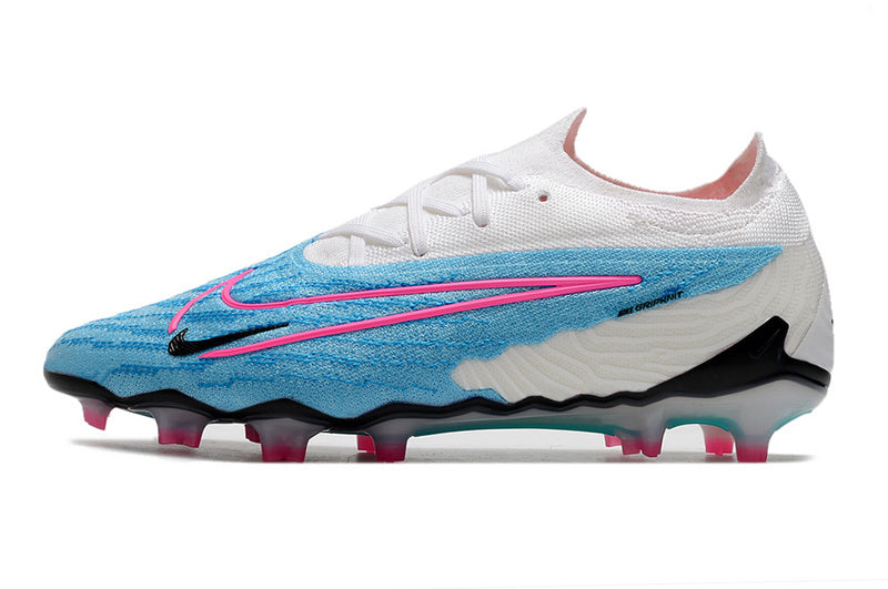 CHUTEIRA NIKE GX ELITE CAMPO - BRANCA E AZUL