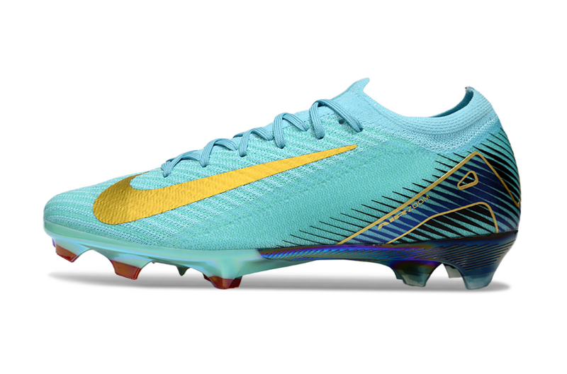 CHUTEIRA NIKE AIR ZOOM MERCURIAL VAPOR 16 ELITE CAMPO - VERDE E DOURADA