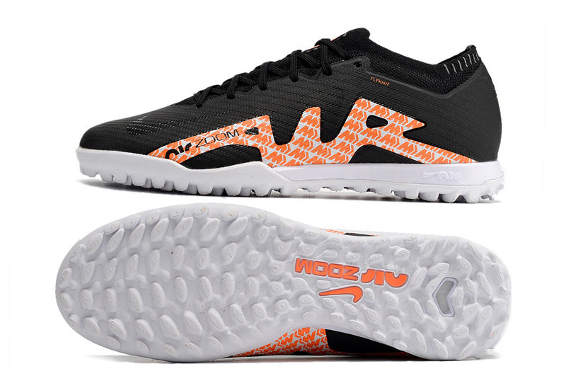 CHUTEIRA NIKE MERCURIAL AIR ZOOM VAPOR 15 ELITE SOCIETY - PRETA E LARANJA