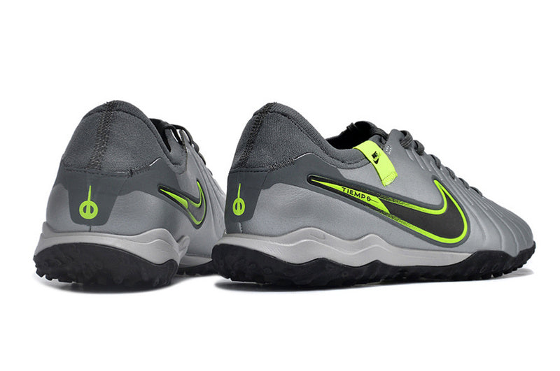 CHUTEIRA NIKE TIEMPO LEGEND 10 SOCIETY - CINZA, PRETA E VERDE